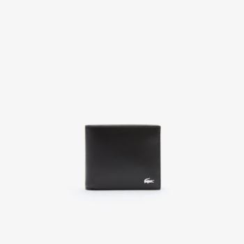 Lacoste Fitzgerald billfold in leather - Taška Pánské Černé | CZ-FUXaxf